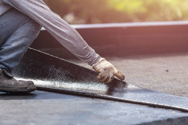 Professional Waterproofing technician working in Glendora, NJ